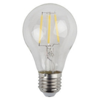 Лампа светодиодная ЭРА FILLAMENT, Е 27, А60, 5 Вт, Холодный белый