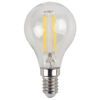 Лампа светодиодная ЭРА FILLAMENT, Е 14, Р45, 5 Вт, Холодный белый