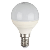 Лампа светодиодная ЭРА, Е 14, Р45, 5 Вт, Теплый белый