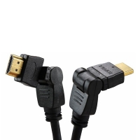 Шнур Rexant HDMI - HDMI gold 2М с фильтрами угловой 360° REXANT