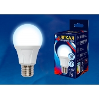 Лампа светодиодная Uniel серия Яркая LED-A60 8W/DW/E27/FR PLP01WH