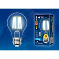 Лампа светодиодная Uniel серия SKY LED-A60-10W/NW/E27/CL PLS02WH