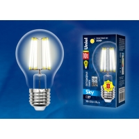 Лампа светодиодная Uniel серия SKY LED-A60-10W/WW/E27/CL PLS02WH