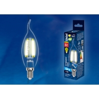 Лампа светодиодная Uniel серия SKY LED-CW35-6W/WW/E14/CL PLS02WH