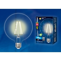 Лампа светодиодная Uniel серия SKY LED-G125-10W/WW/E27/CL PLS02WH