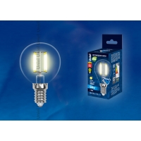 Лампа светодиодная Uniel серия SKY LED-G45-6W/WW/E14/CL PLS02WH