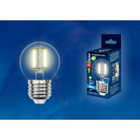 Лампа светодиодная Uniel серия SKY LED-G45-6W/WW/E27/CL PLS02WH