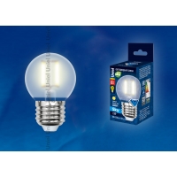 Лампа светодиодная Uniel серия SKY LED-G45-6W/WW/E27/FR PLS02WH