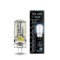 Лампа Gauss LED G4 12V 3W 240lm 4100K силикон 1/20/200