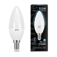 Лампа Gauss LED Свеча E14 9.5W 950lm 4100К 1/10/50