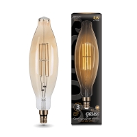 Лампа Gauss Led Vintage Filament BT120 8W E27 120*420mm Golden 780lm 2400K 1/10