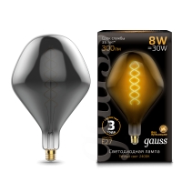 Лампа Gauss Led Vintage Filament Flexible SD160 8W E27 160*270mm Gray 2400K 1/6