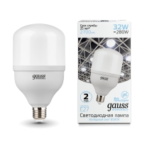 Лампа Gauss Elementary LED T100 E27 32W 2700lm 180-240V 6500K 1/20