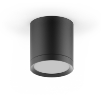 LED светильник накладной с рассеивателем HD014 6W (черный) 3000K 68х75,400лм, 1/30