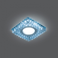 Светильник Gauss Backlight BL030  Квадрат. Кристал/Хром, Gu5.3, LED 4100K 1/40