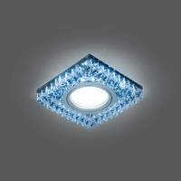 Светильник Gauss Backlight BL032 Квадрат. Черн.Кристал/Хром, Gu5.3, LED 4100K 1/40